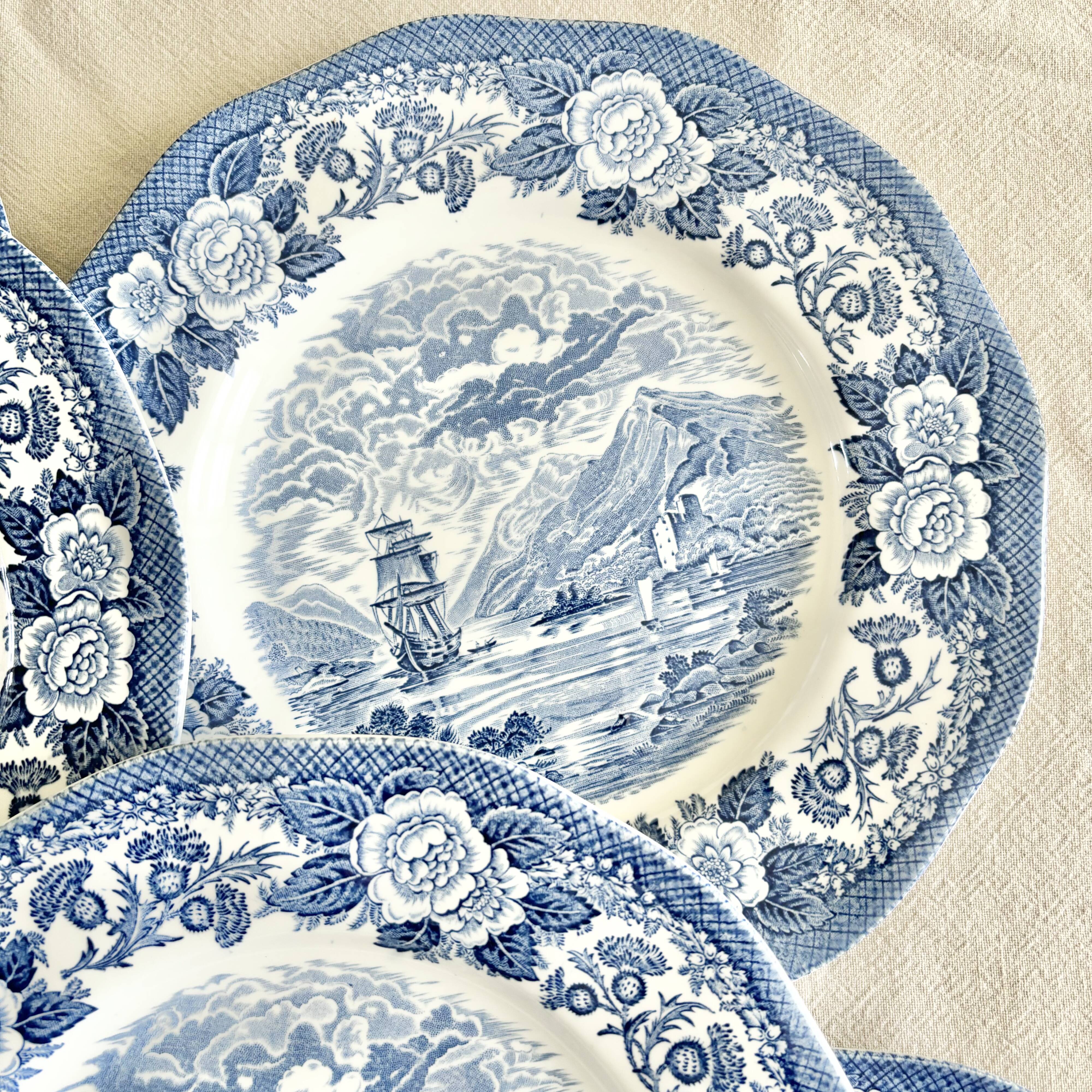 Old English dinner plates