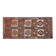 1970s Vintage Turkish Oushak Handmade Wool Cotton Brown Runner Rug 135x300