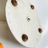 Plateau à fromage marbre et bois vintage