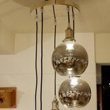 Modern Sculptural Hanging Lamp - 5 glass globes