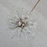 Pendentif autrichien en verre et laiton du milieu du siècle par Emil Stejnar