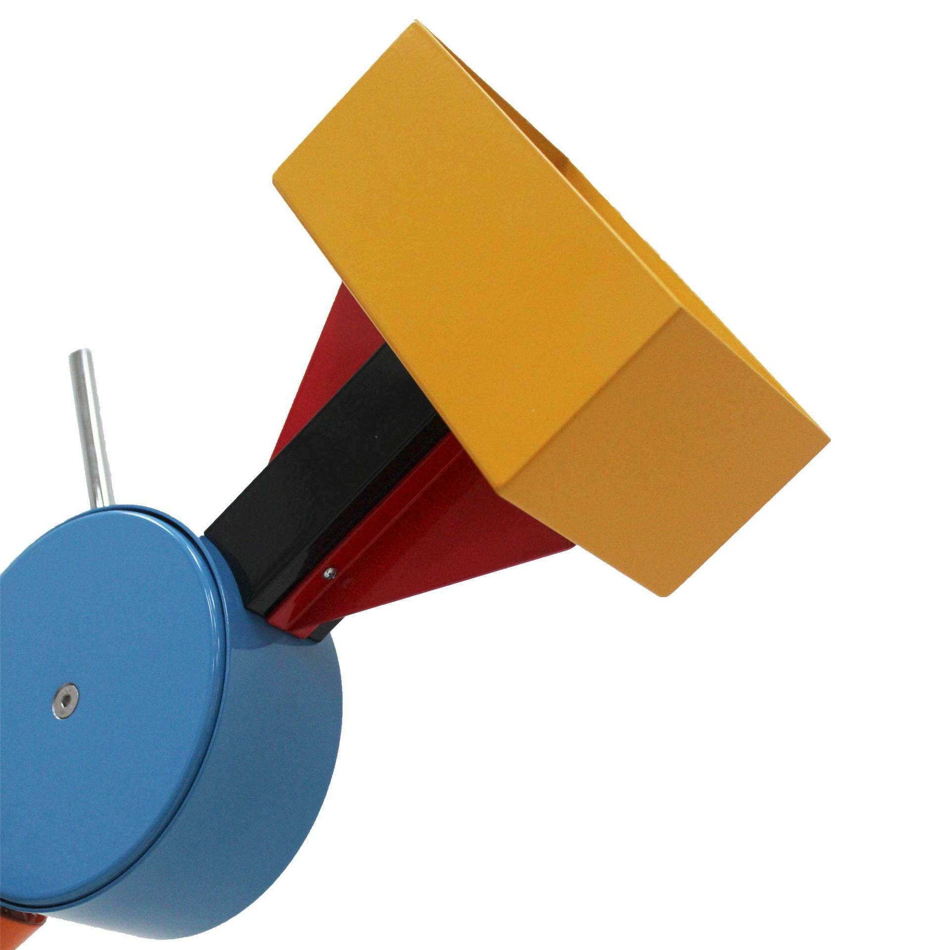 Ettore Sottsass Treetops Multicolored Metal Floor Lamp, Memphis Milano, 1981