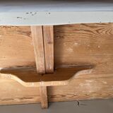 Round wooden table with flaps