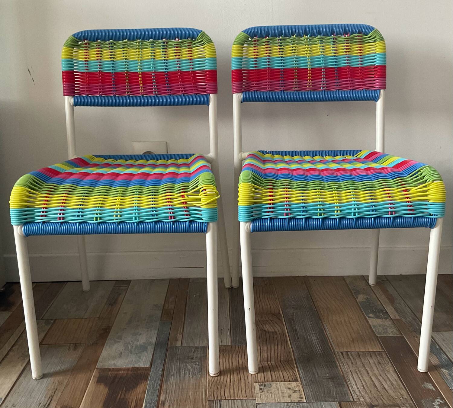 Fargglad chair pair by Maria Vinka for IKEA from the 90s.