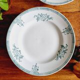 Set of 12 flat plates with slight defects Saint Amand 1932