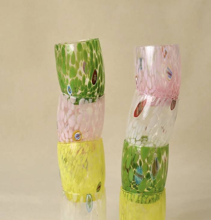 Murano glass in white