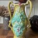 Vase art nouveau en barbotine estampillé