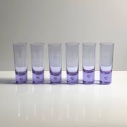 6 Alexandrite Longdrink Glasses by Sergio Asti for Arnolfo di Cambio - 1970