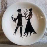 Five dessert plates Sylvestre edition of Longchamp