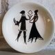 Five dessert plates Sylvestre edition of Longchamp