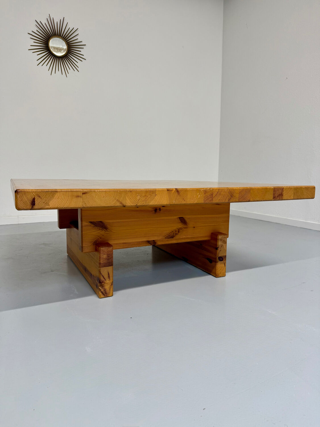 Pine coffee table "Kvadrat" design Wilhelmsson Andersson and Söner