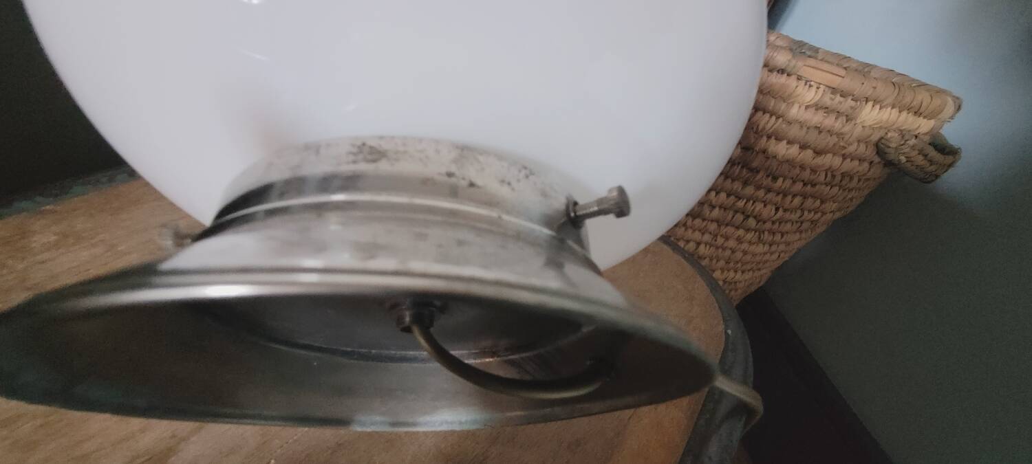 50s opaline table lamp