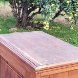 Old Parisian wardrobe 1 door 1stiroir in beech and ash