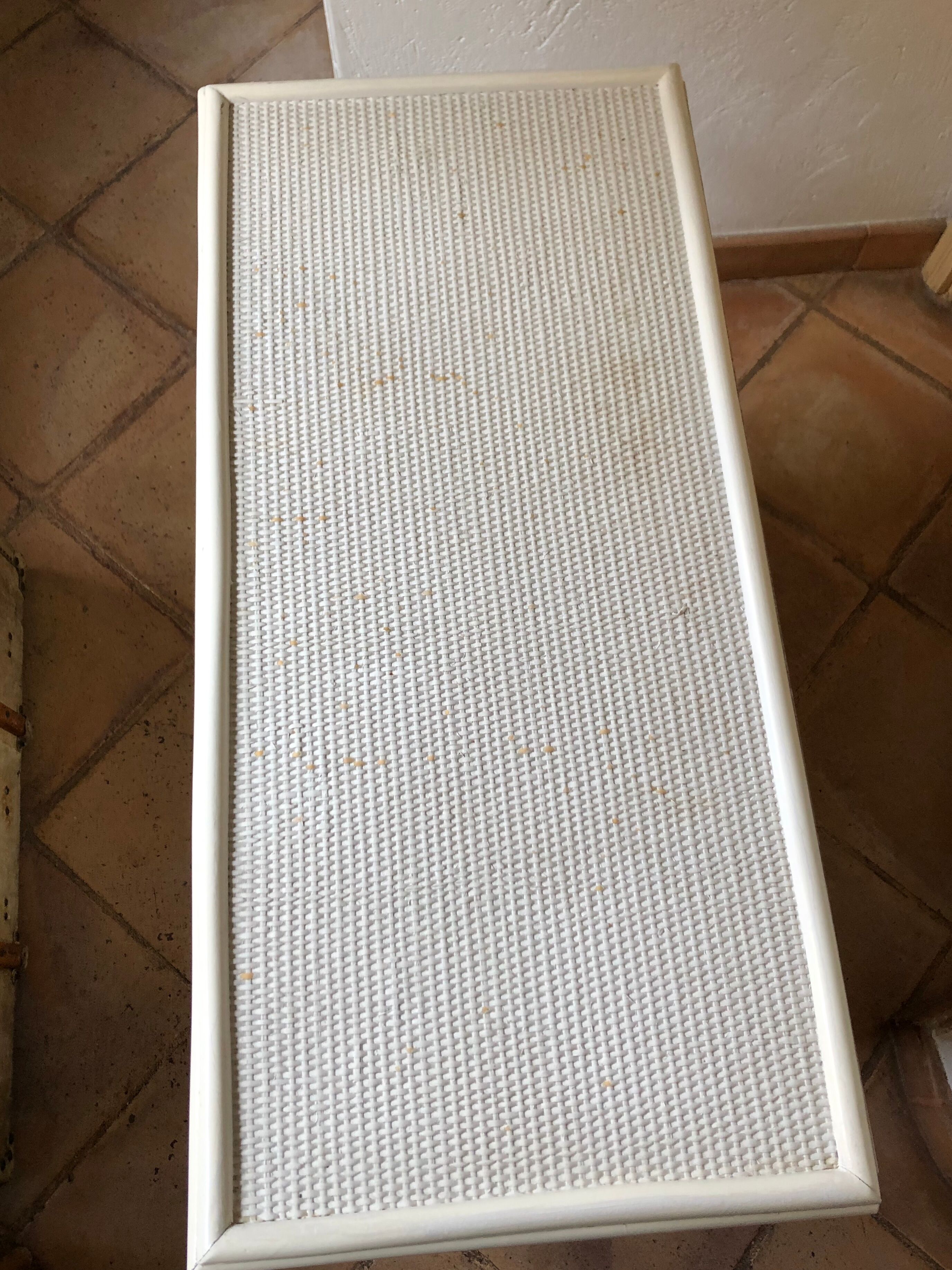 Vintage rattan dresser