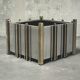 Romeo Rega for Zevi, attributed to – Chrome and brass planter, It