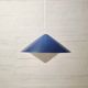 "Kuli" blue and white ceiling lamp 1960s - Svea Winkler Orno Finland | Vintage design lamps