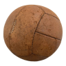 Vintage brown leather medicine ball 1930's