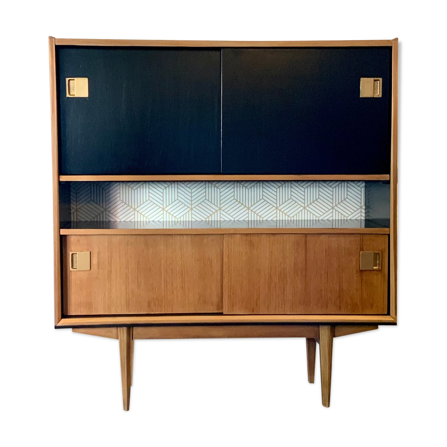 Scandinavian teak library