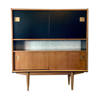Bibliothèque scandinave teck