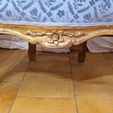 Pair of gilded bergere armchairs