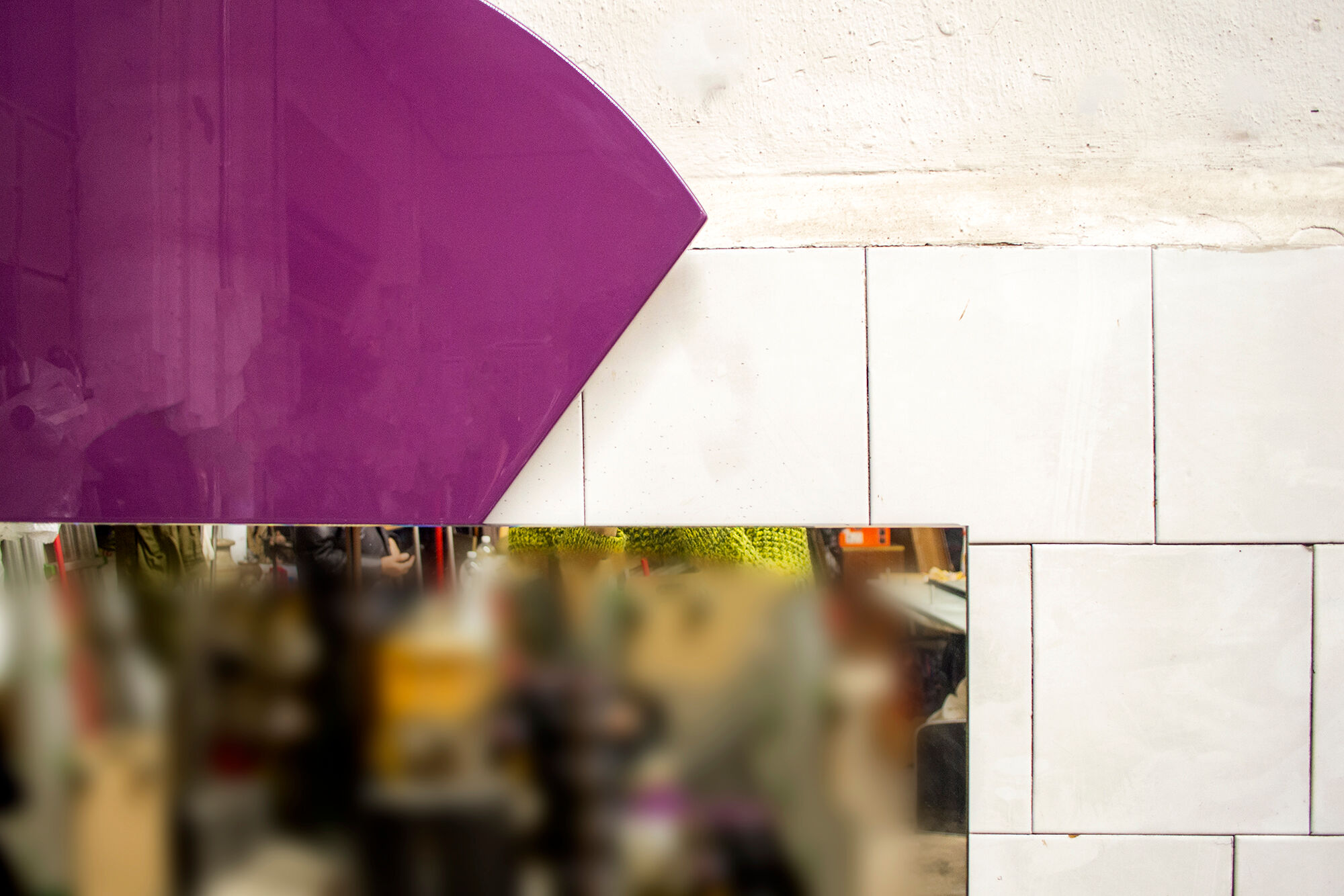 Postmodern wall mirror by Saporiti Italia, 80s