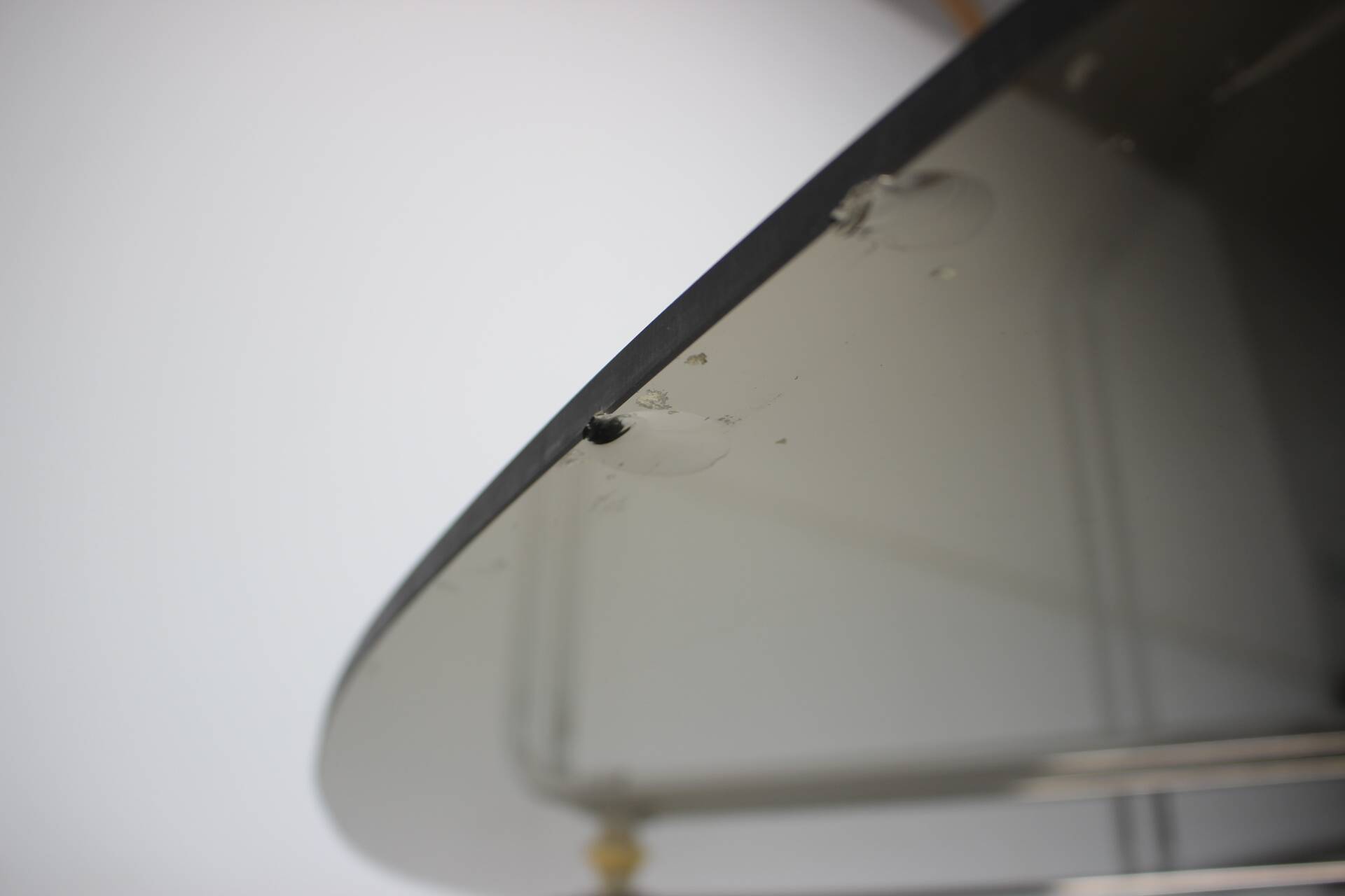 Midcentury Chrome and Glass Dining Table, Italy, 1970s