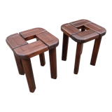 Pair stools by Olof Ottelin for Stockmann, Finnland 1958
