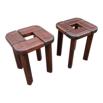 Pair stools by Olof Ottelin for Stockmann, Finnland 1958