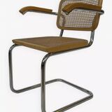 Set of 4 Cesca chairs model B64 with armrests Cesca Marcel breuer design