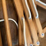 Pair of Translandia Denmark Scandinavian vintage wooden articulated wall lights 1960s