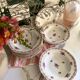 Deep Plates (Bowls) in Limoges Porcelain GDA 1900