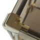 Hollywood Regency Side Table Plant Table Smoked Glass Chrome 1970s