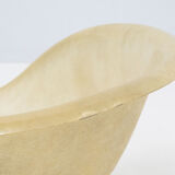 Set of two vintage fiber glass shell chairs