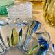 Two-tone Murano ashtray