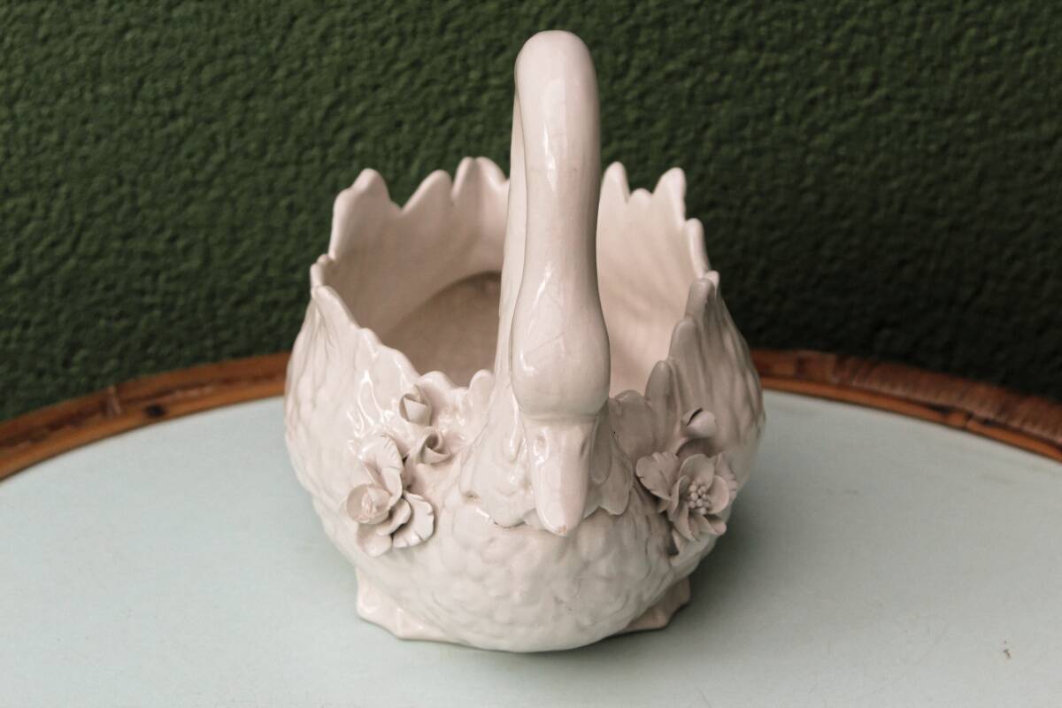 Swan centerpiece, signed Antonio Zen, Italy