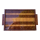 Plateau rectangulaire art déco en bois laqué