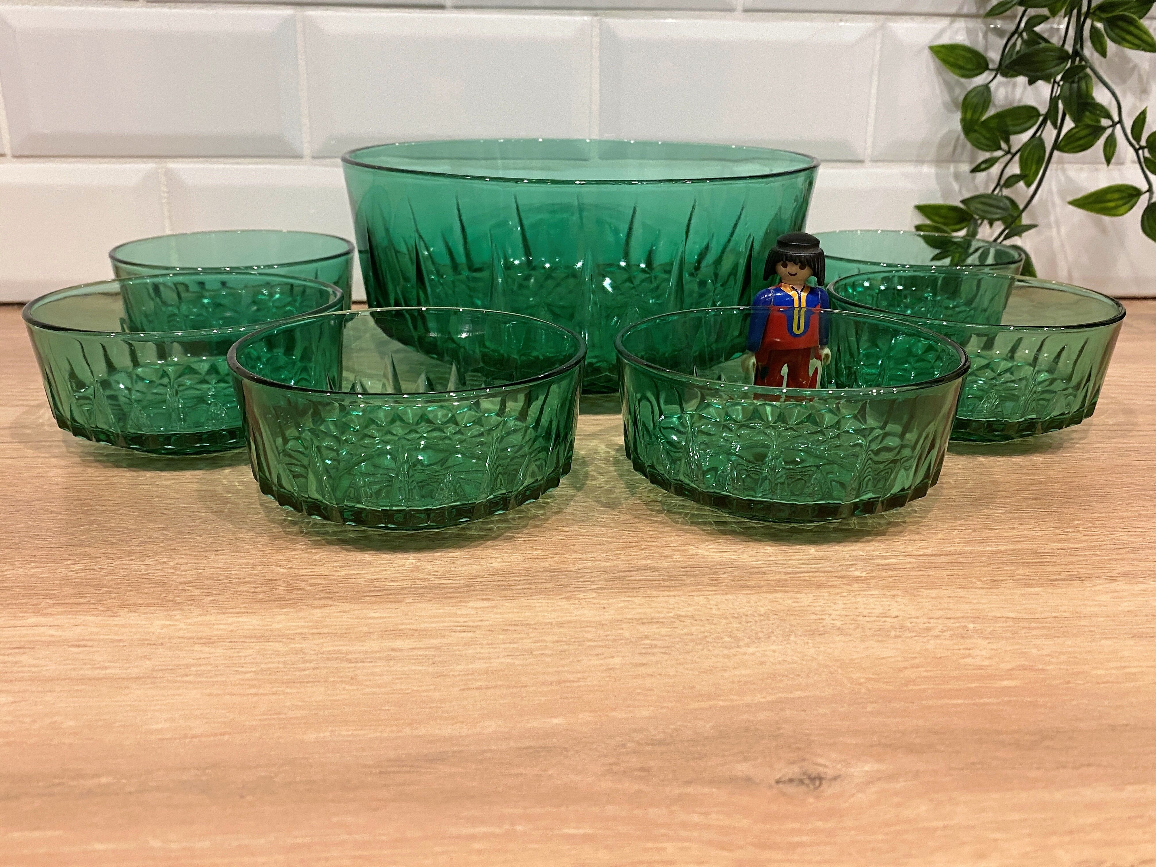 Arcoroc Green Dessert Service