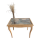 Table basse vitrée style Louis XV