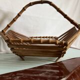 Vintage bamboo basket from the 60s