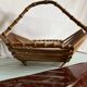 Vintage bamboo basket from the 60s