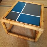 Table basse en rotin