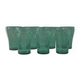 Lot de 7 verres  à eau vintage