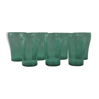 Lot de 7 verres  à eau vintage