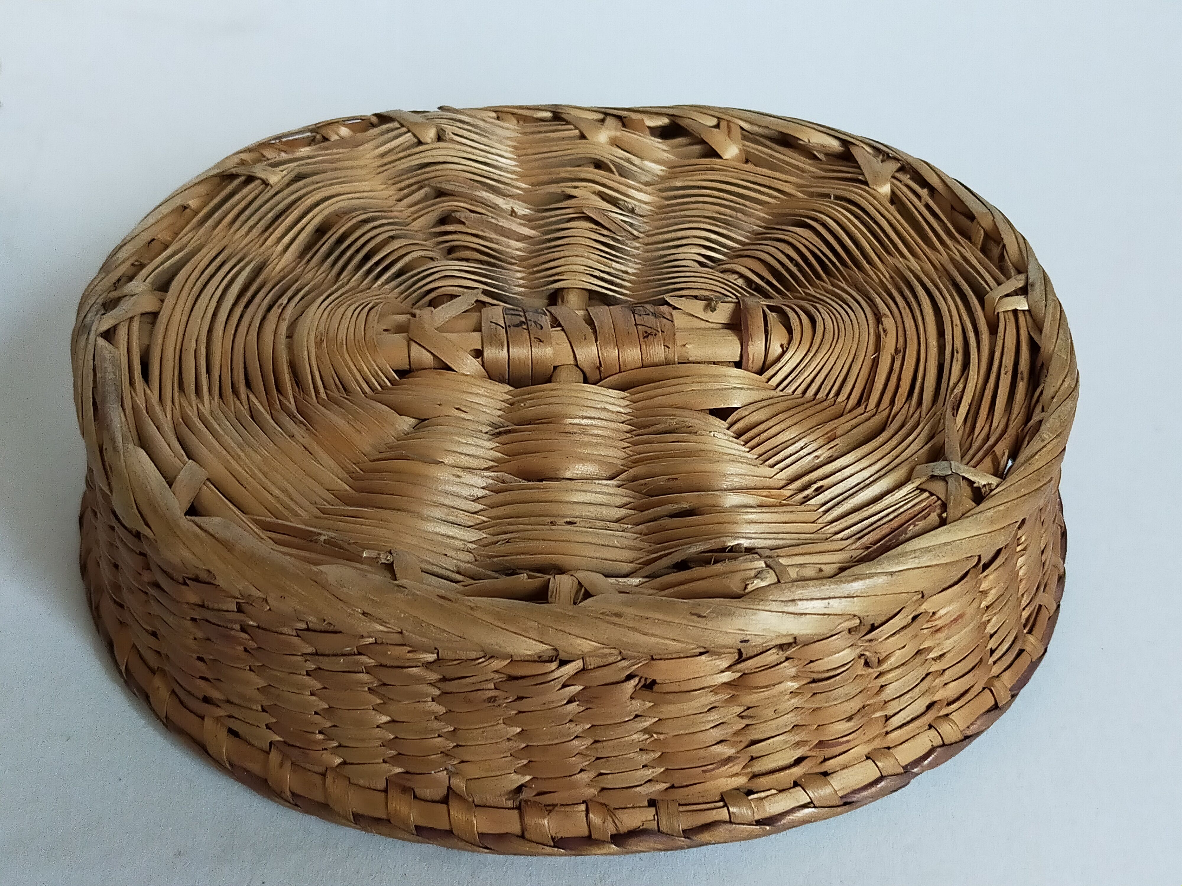 Set of three old thumbnail bins