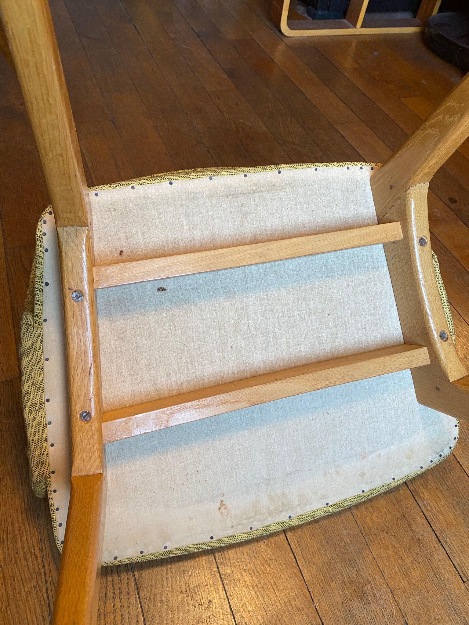 Pair of Erton bridge armchairs France from the 50s