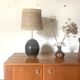 Vintage ceramic table lamp signed