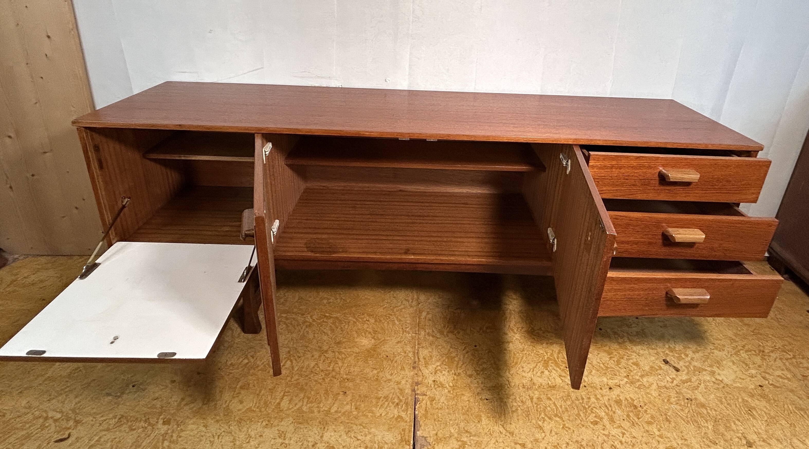 Early Mid-Century Retro Vintage Teak Sideboard by Nathan 1960