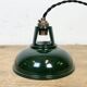 Vintage Industrial Green Painted Ceiling Lamp, 2000s