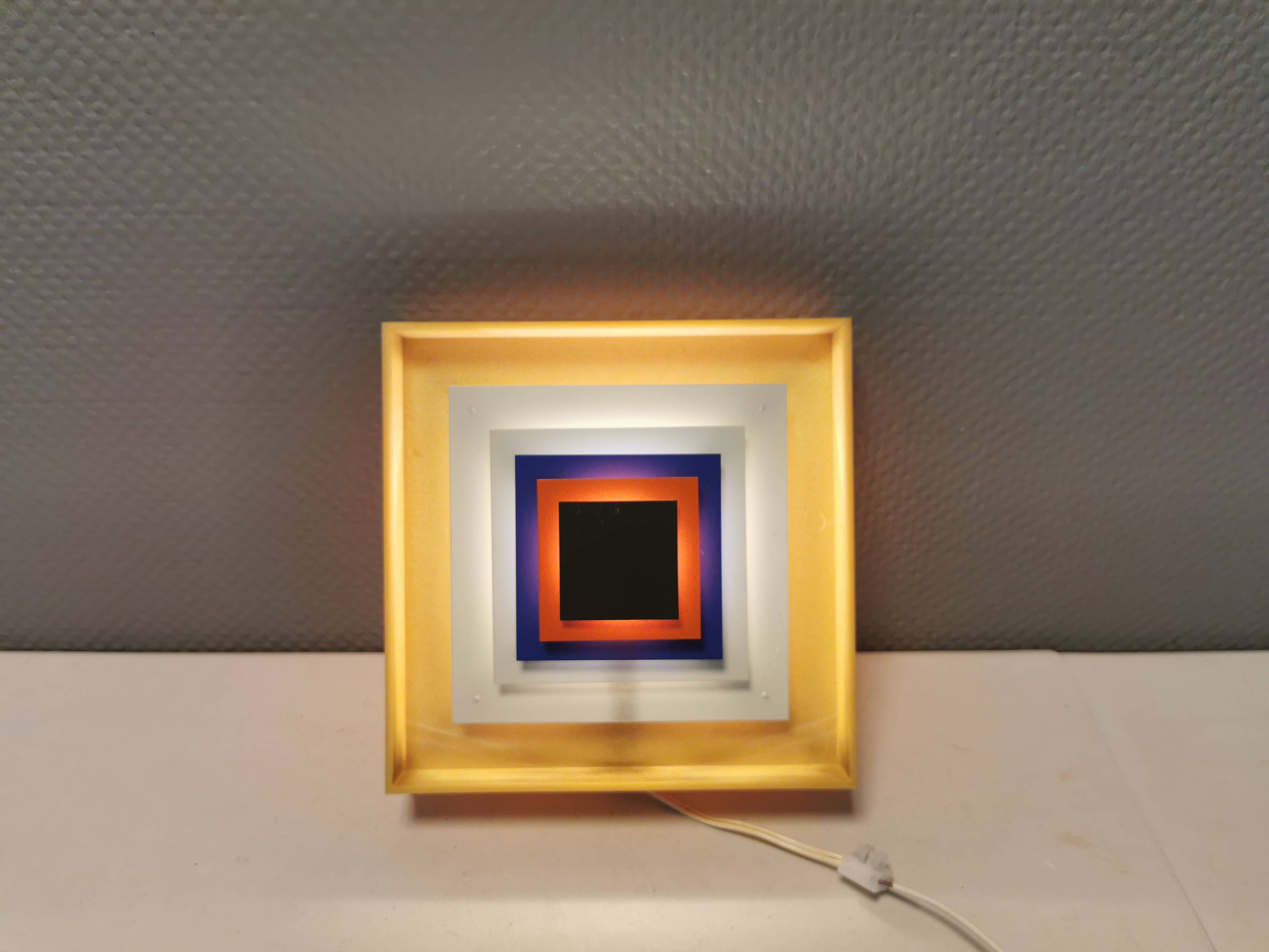 Two Wall lamps by Bent Karlby and produced by LYFA, model Kvadrille.