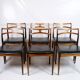 Set of 6 Dining Chairs Model 94 Made In Rosewood With Black Leather Seat By Johannes Andersen
